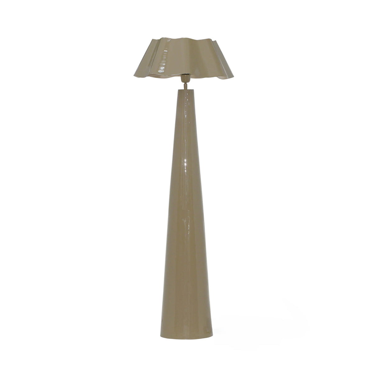 Colmore Floor Lamp Gina – Ø47x134cm in Muted Khaki