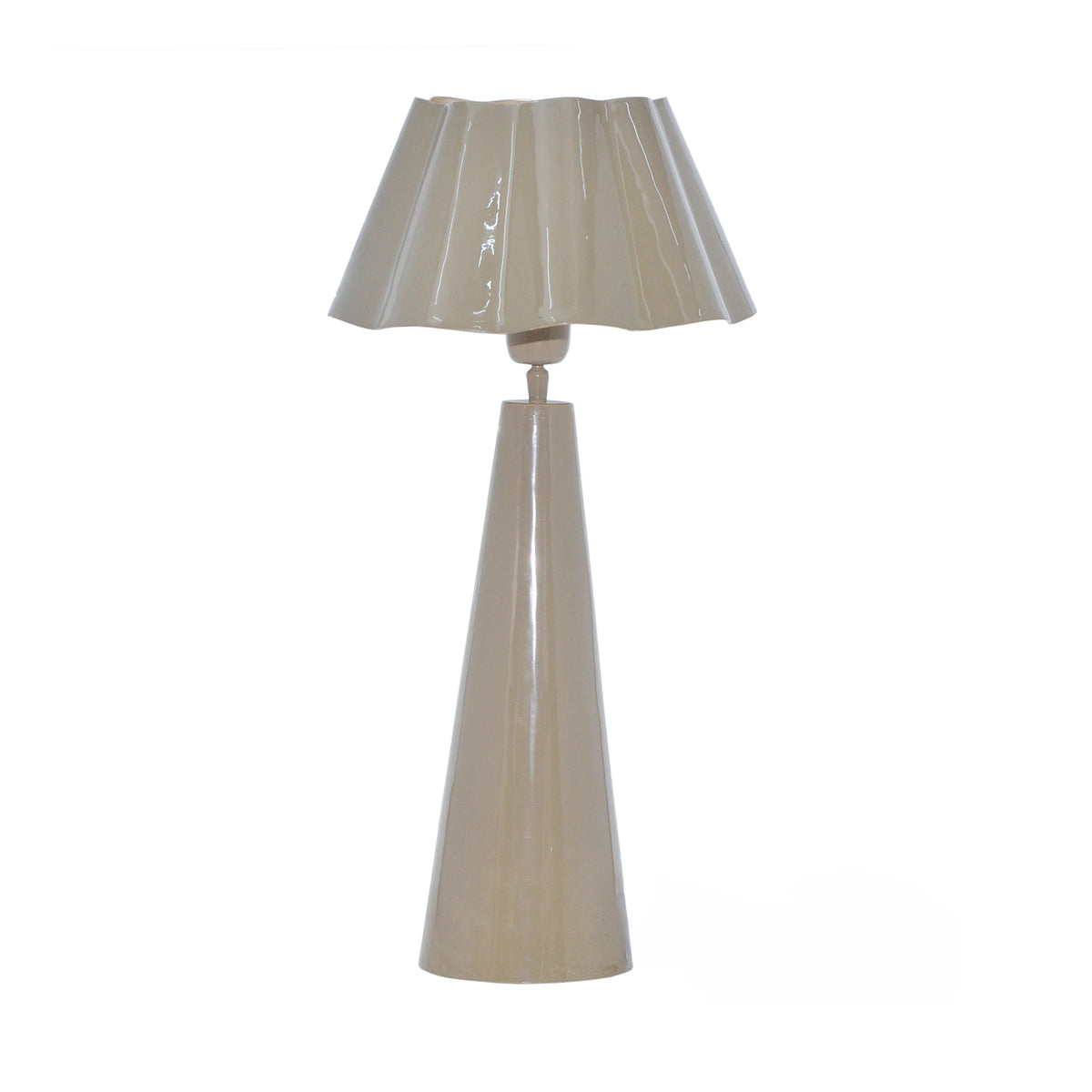 Colmore Table Lamp Gina – Ø30x57cm in Muted Khaki