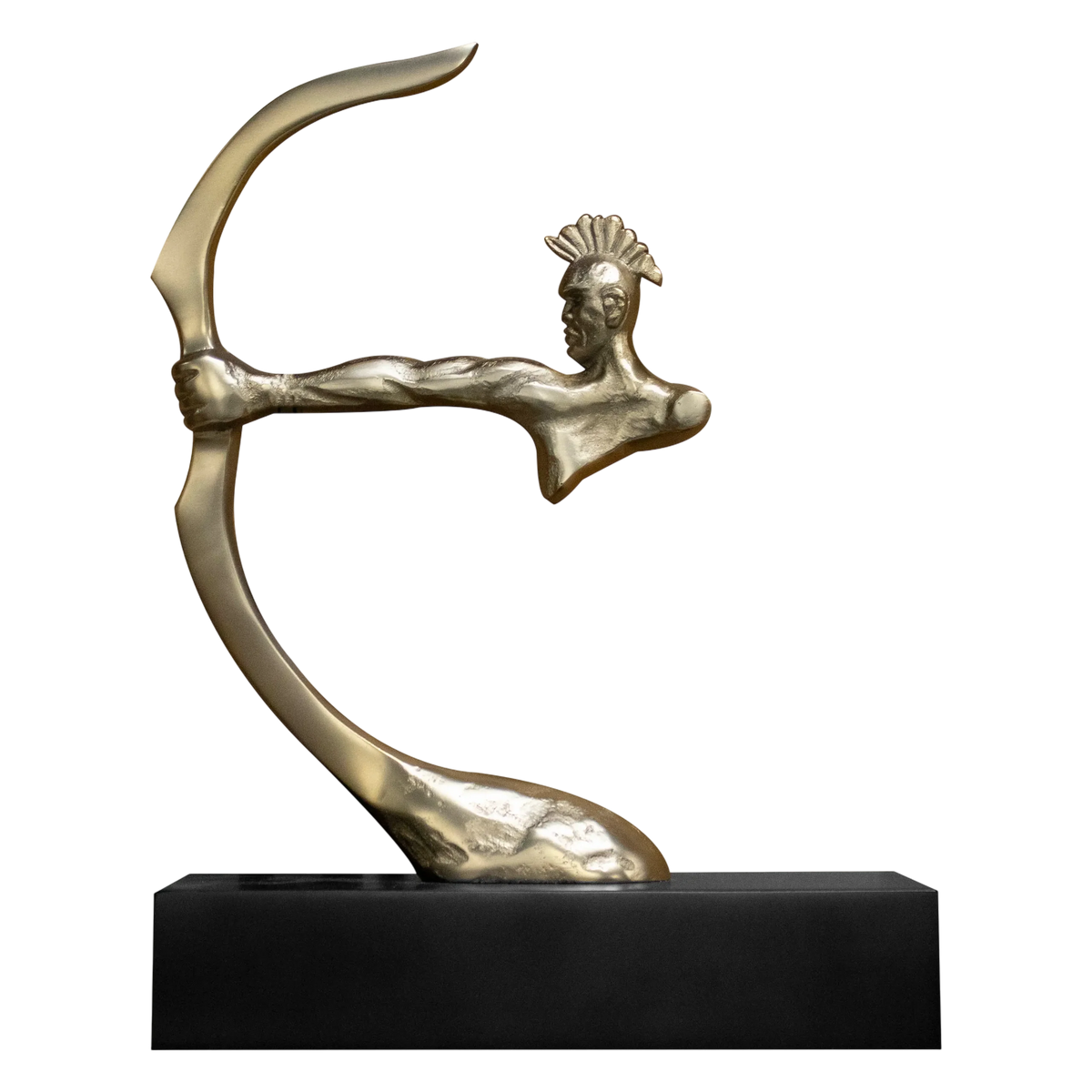Colmore Decorative Ornament – 25x10x33cm in Brushed Gold & Black