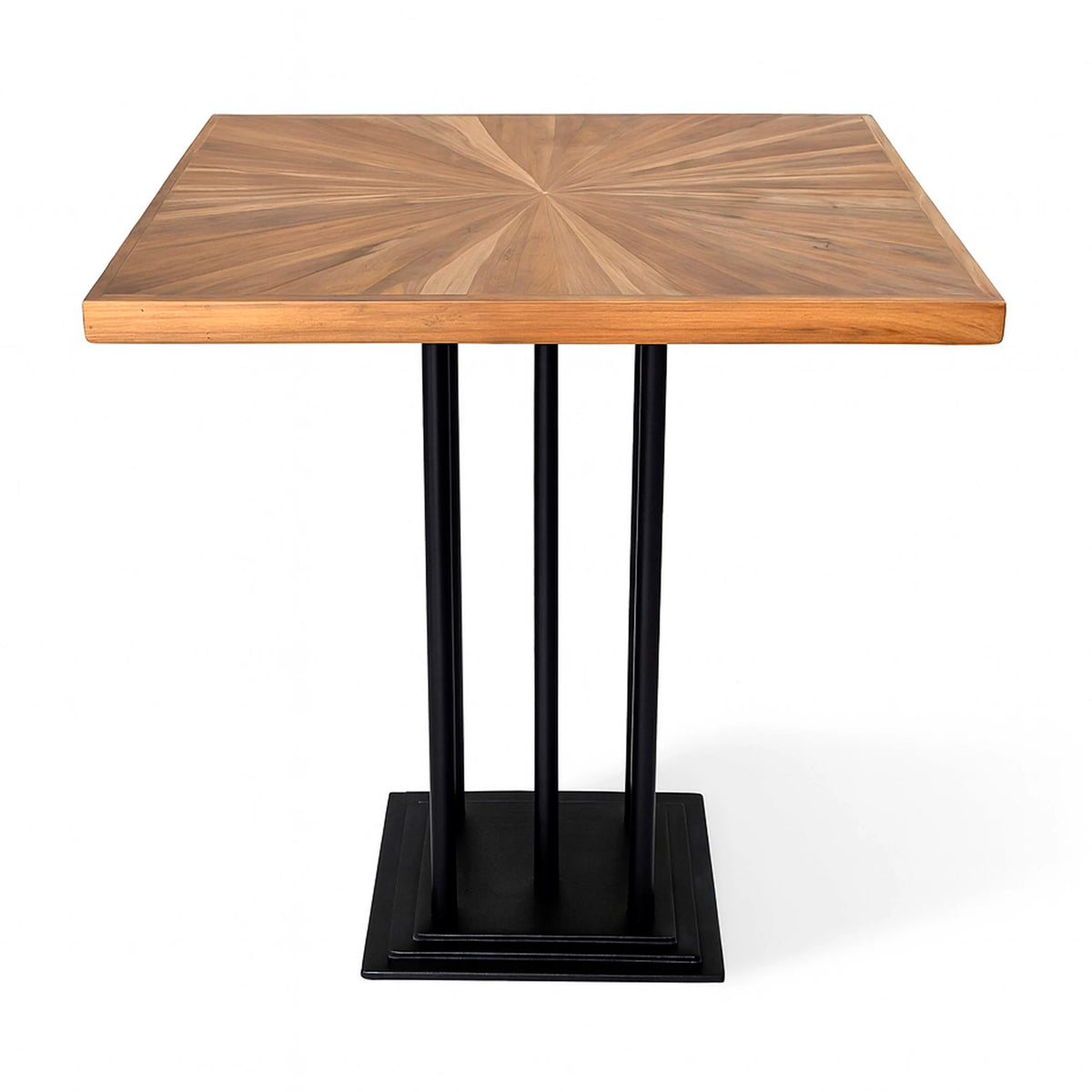 Colmore Corfu Teak Bistro Table – 80x80x76cm in Brown Teak