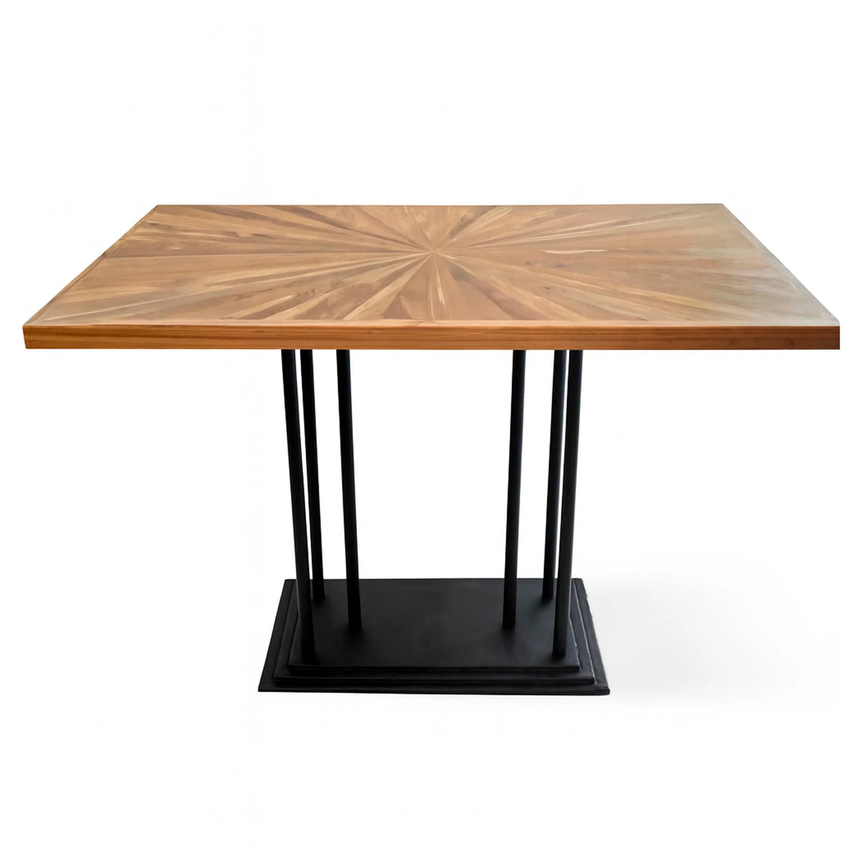 Colmore Corfu Teak Bistro Table – 140x80x76cm in Brown Teak