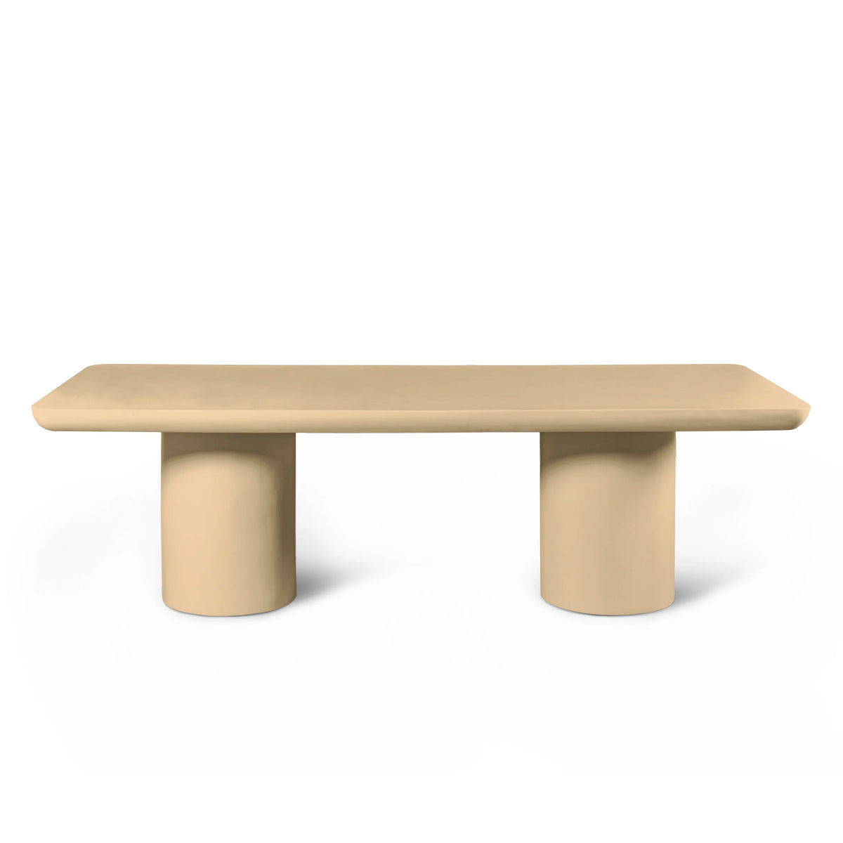 Colmore Nathan Concrete Dining Table – 240x100x76cm in Brown