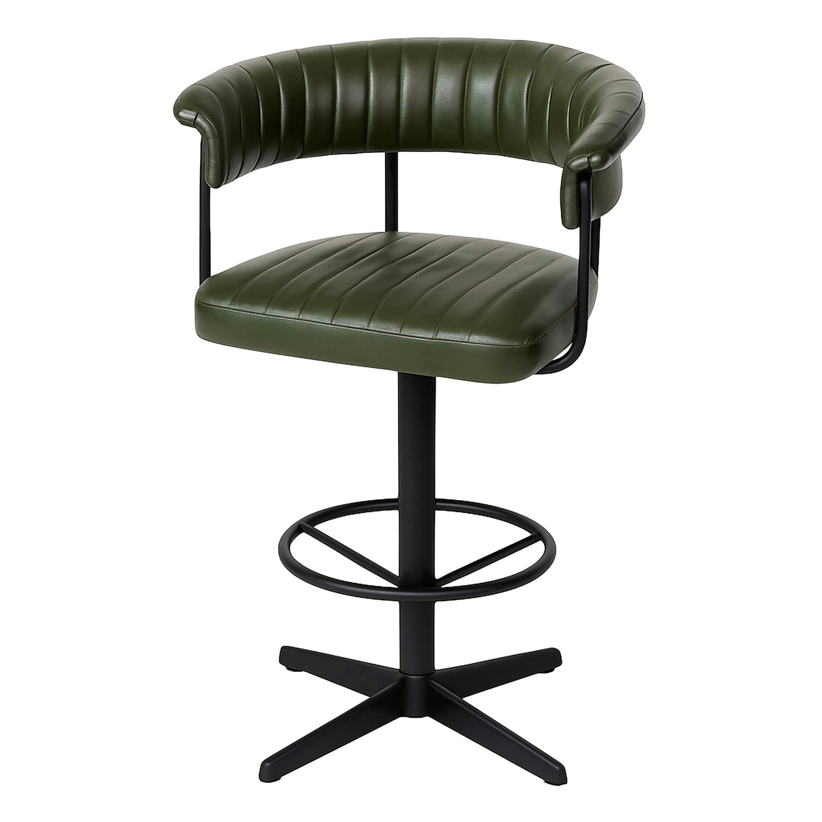 Colmore Bar Chair Dexter – 55x53x105cm in Blue Leather
