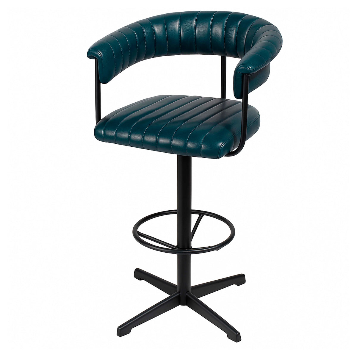 Colmore Bar Chair Dexter – 55x53x105cm in Blue Leather