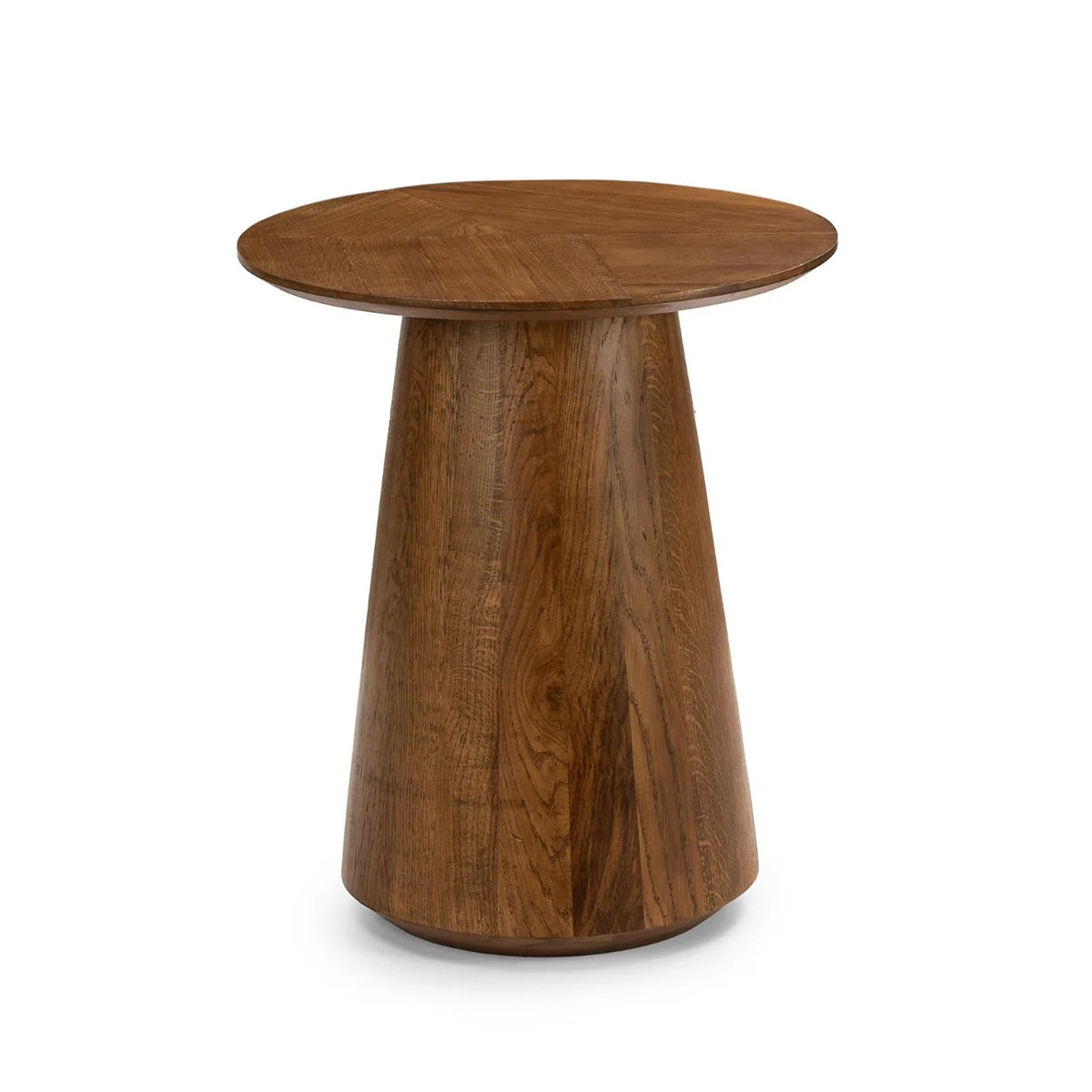 Colmore Whispering Oak Side Table – 54x63cm in Brown