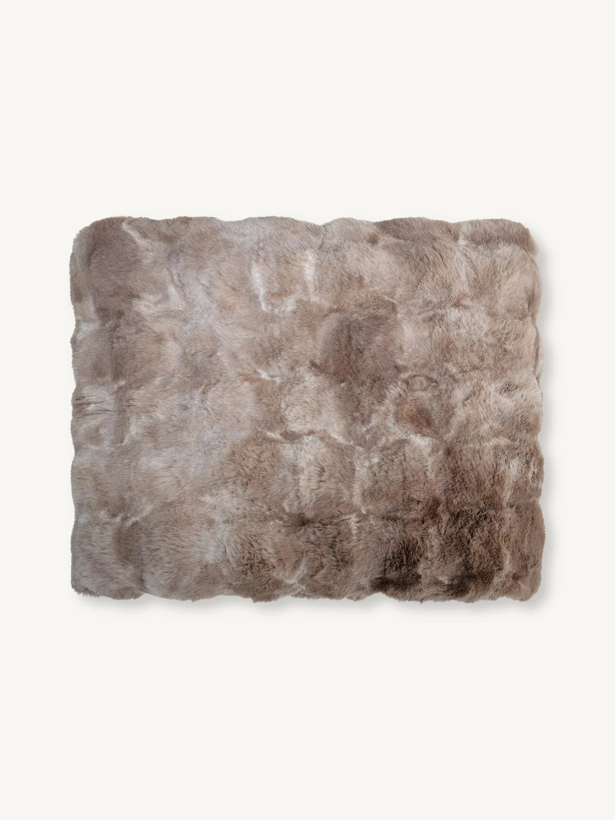 Colmore Faux Fur Plaid Luciana – in  Mocha Macchiato