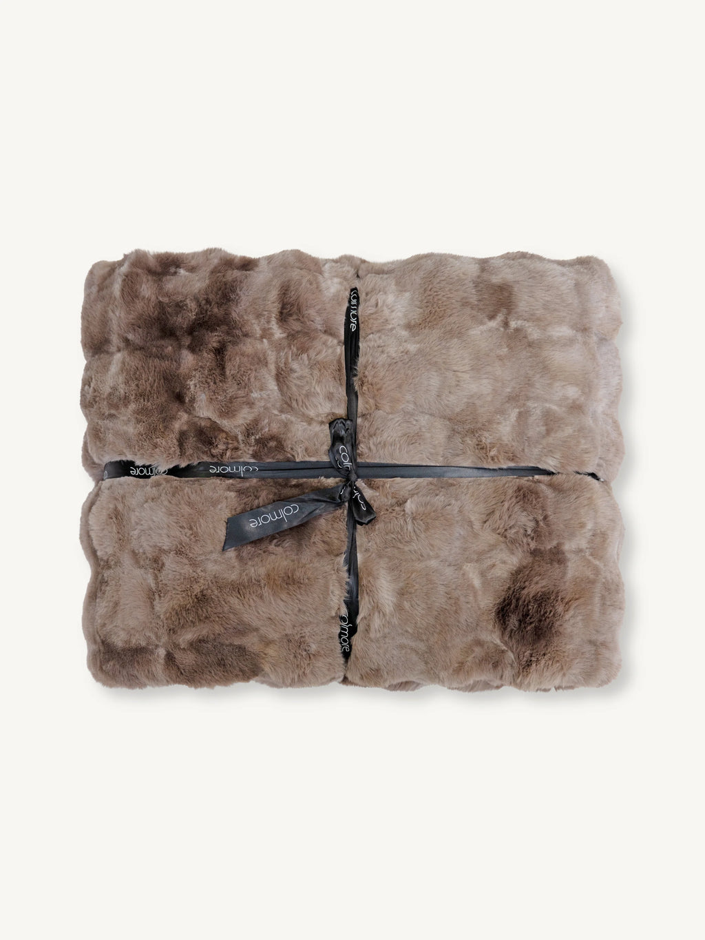 Colmore Faux Fur Plaid Luciana – in  Mocha Macchiato