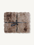 Colmore Faux Fur Plaid Luciana – in  Mocha Macchiato