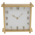 Colmore Table Clock – 37x7x37cm in Antique Brass