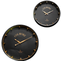 Colmore Wall Clock – 41x5x41cm in Black & Antique Brass
