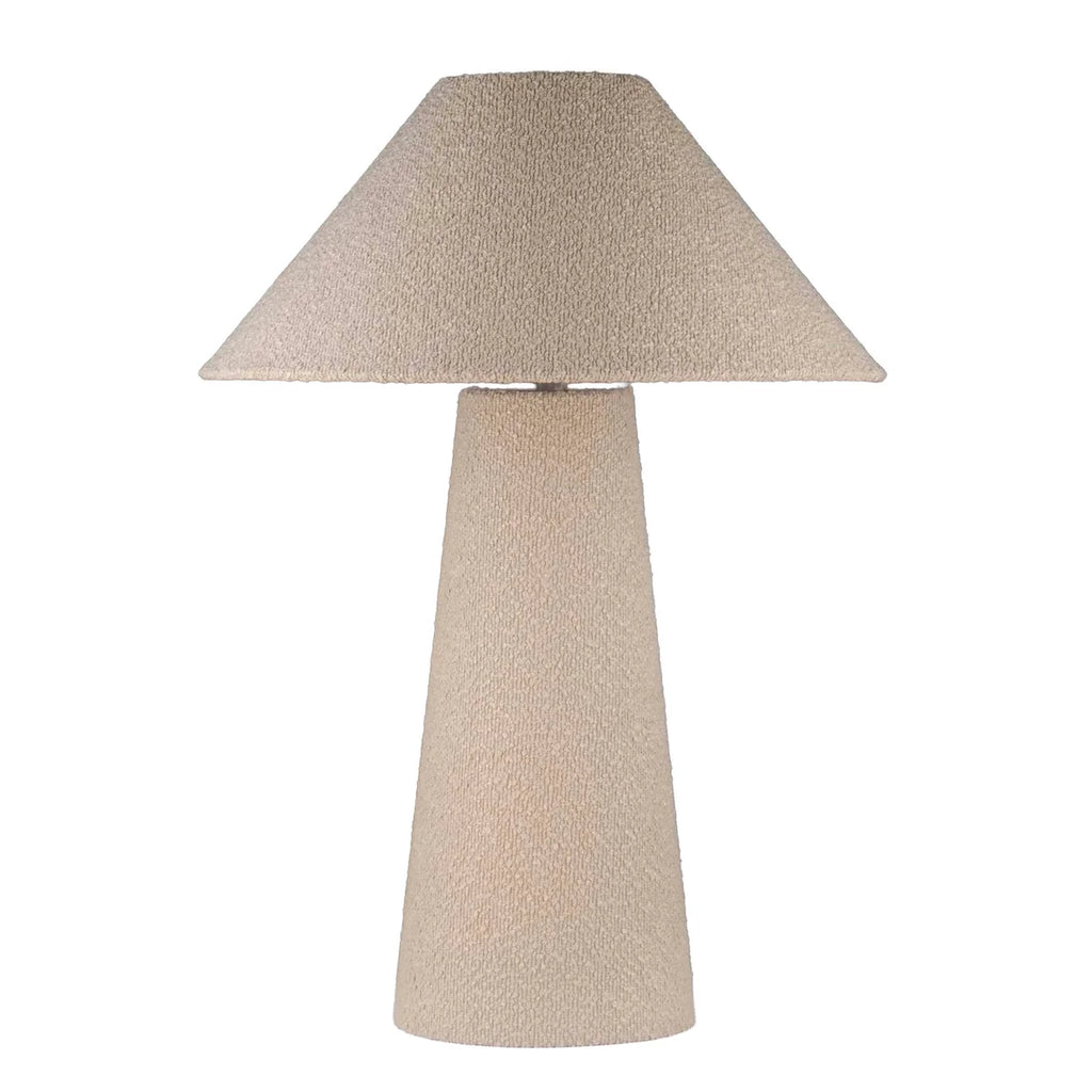 Colmore Table Lamp Amadis – Ø50x70cm in Sand with Fabric Shade