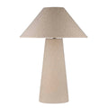 Colmore Table Lamp Amadis – Ø50x70cm in Sand with Fabric Shade