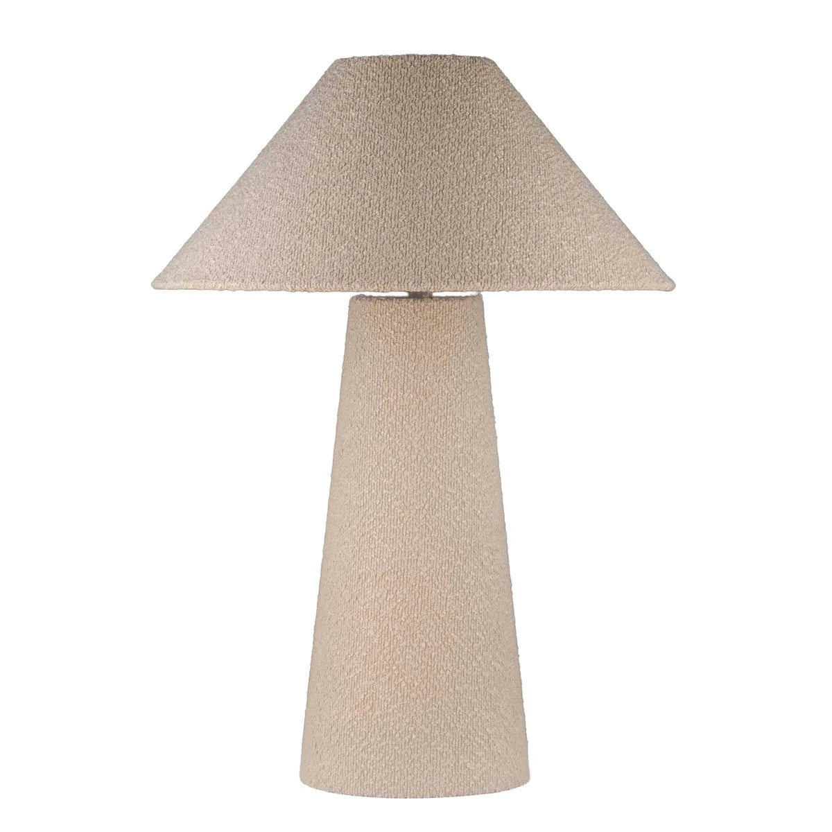 Colmore Table Lamp Amadis – Ø50x70cm in Sand with Fabric Shade