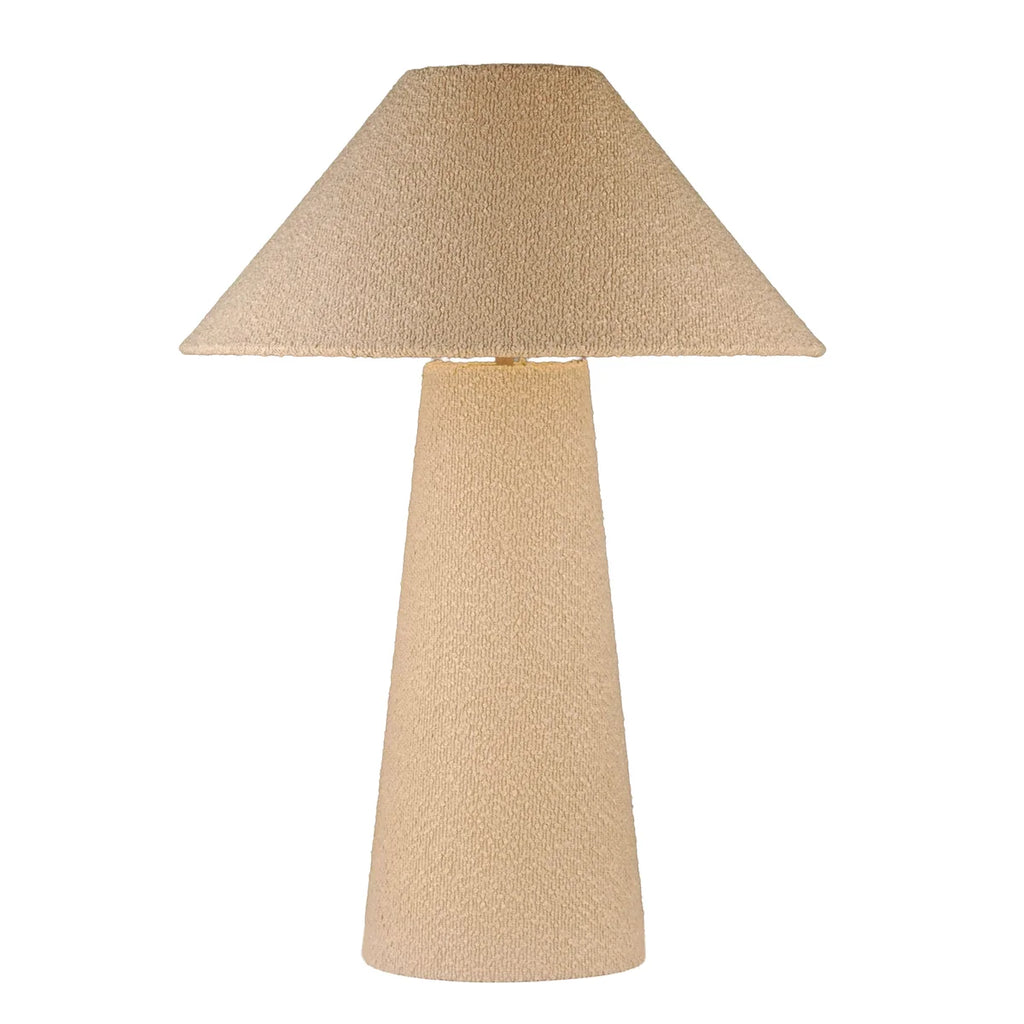 Colmore Table Lamp Amadis – Ø50x70cm in Sand with Fabric Shade