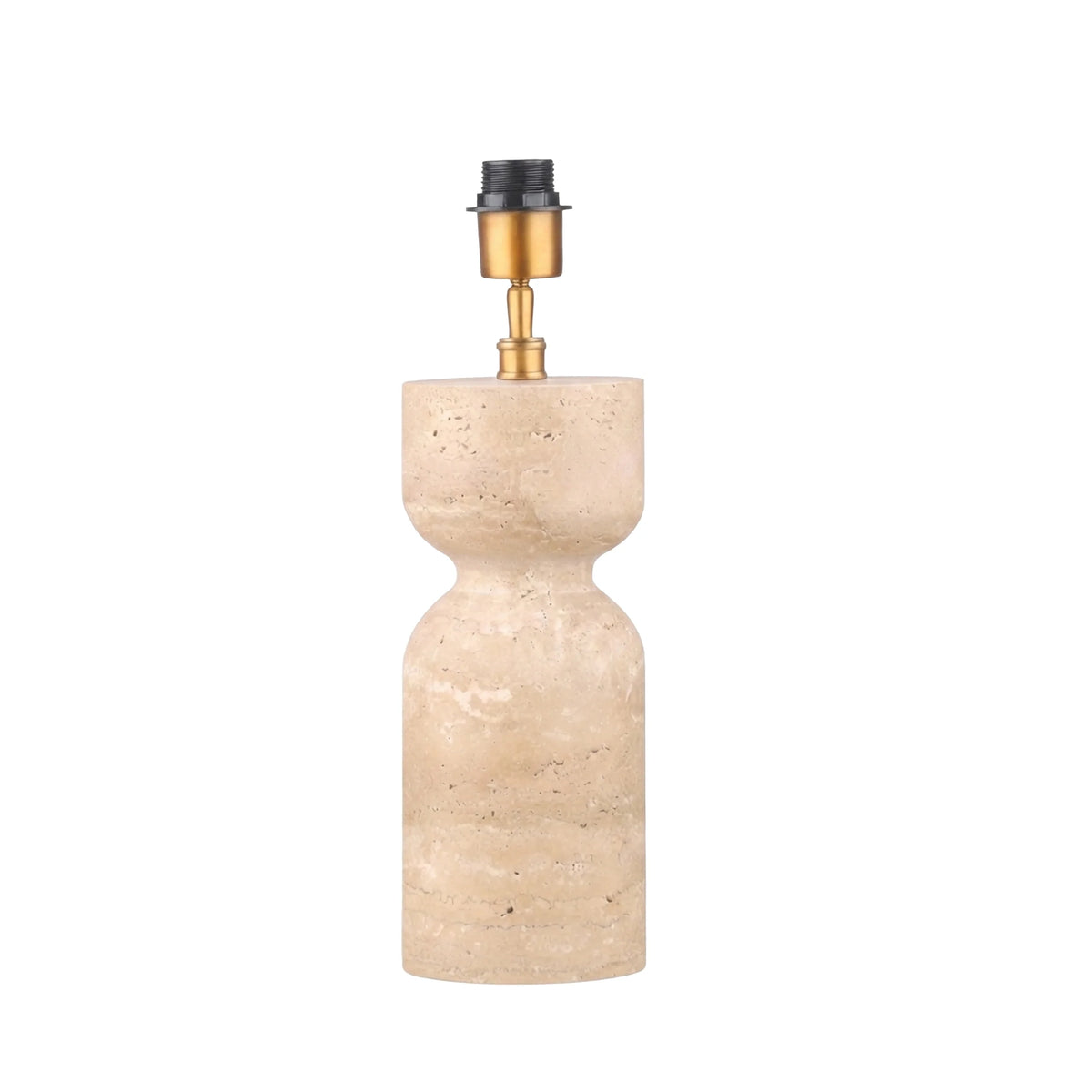 Colmore Table Lamp Amelita – Ø13x42cm in Beige Travertine