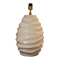 Colmore Table Lamp Wavely – Ø30x53cm in Matte Ivory Ceramic
