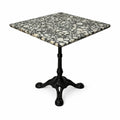 Colmore Dijon Bistro Table – 70x70x76cm in Black & White Marble