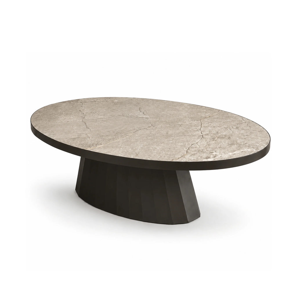 Colmore Coffee Table Annecy – 130x70x40cm with Brown Ceramic Top