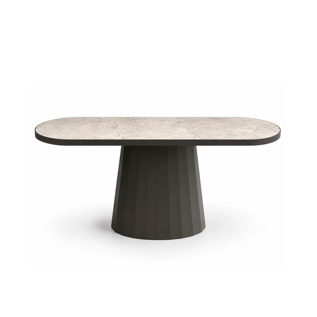 Colmore Console Table Annecy – 140x40x76cm with Brown Ceramic Top