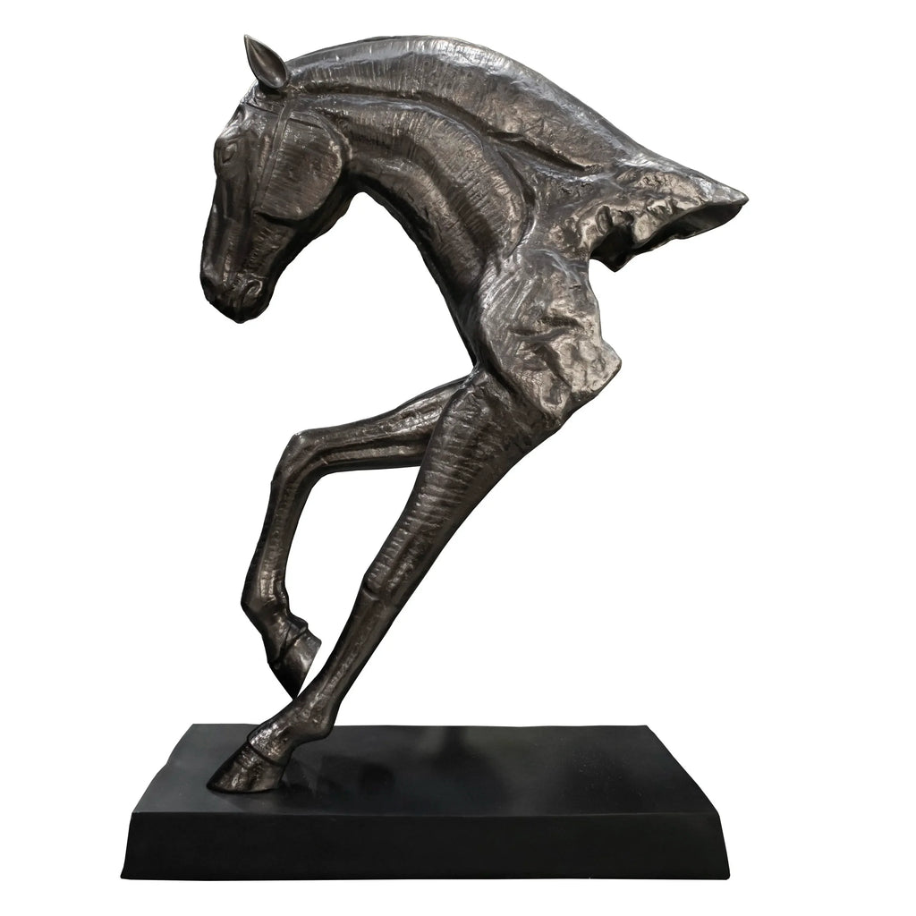Colmore Horse Sculpture – 64x30x90cm in Gunmetal Aluminum