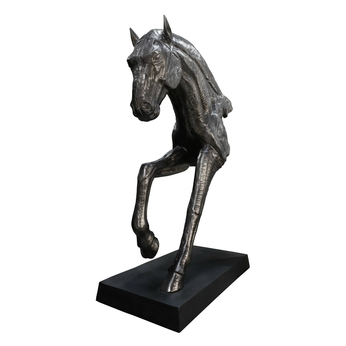 Colmore Horse Sculpture – 64x30x90cm in Gunmetal Aluminum
