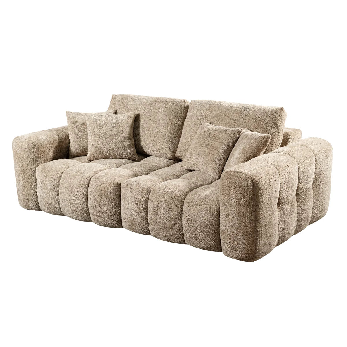 Colmore Sofa Paros 3-Seat – 242x136x94cm in Stone