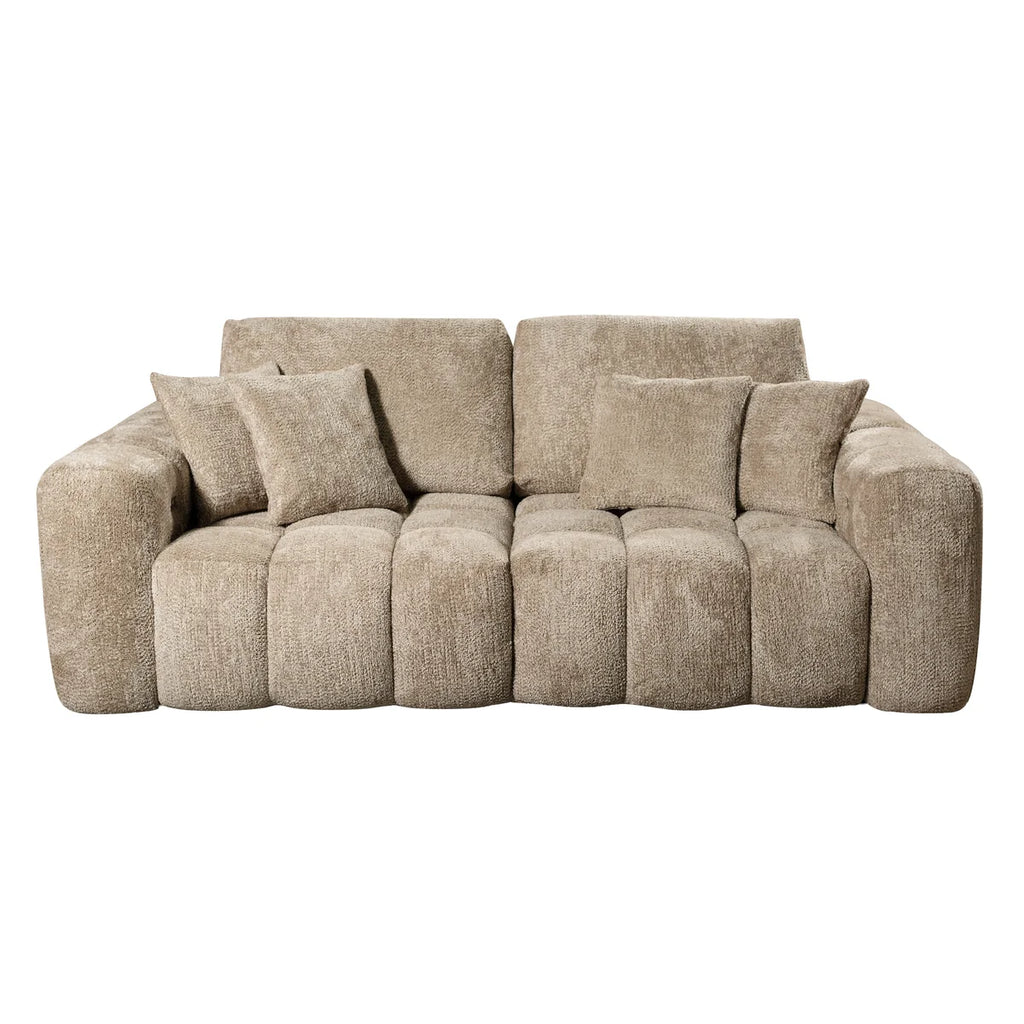 Colmore Sofa Paros 3-Seat – 242x136x94cm in Stone