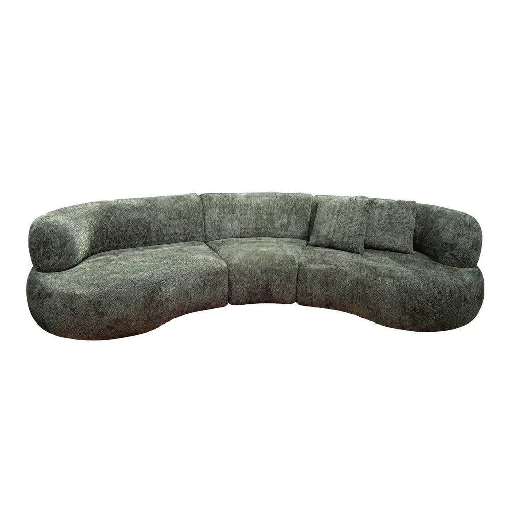 Colmore Sofa Santorini 3-Seat – 404x129x79cm in Forest