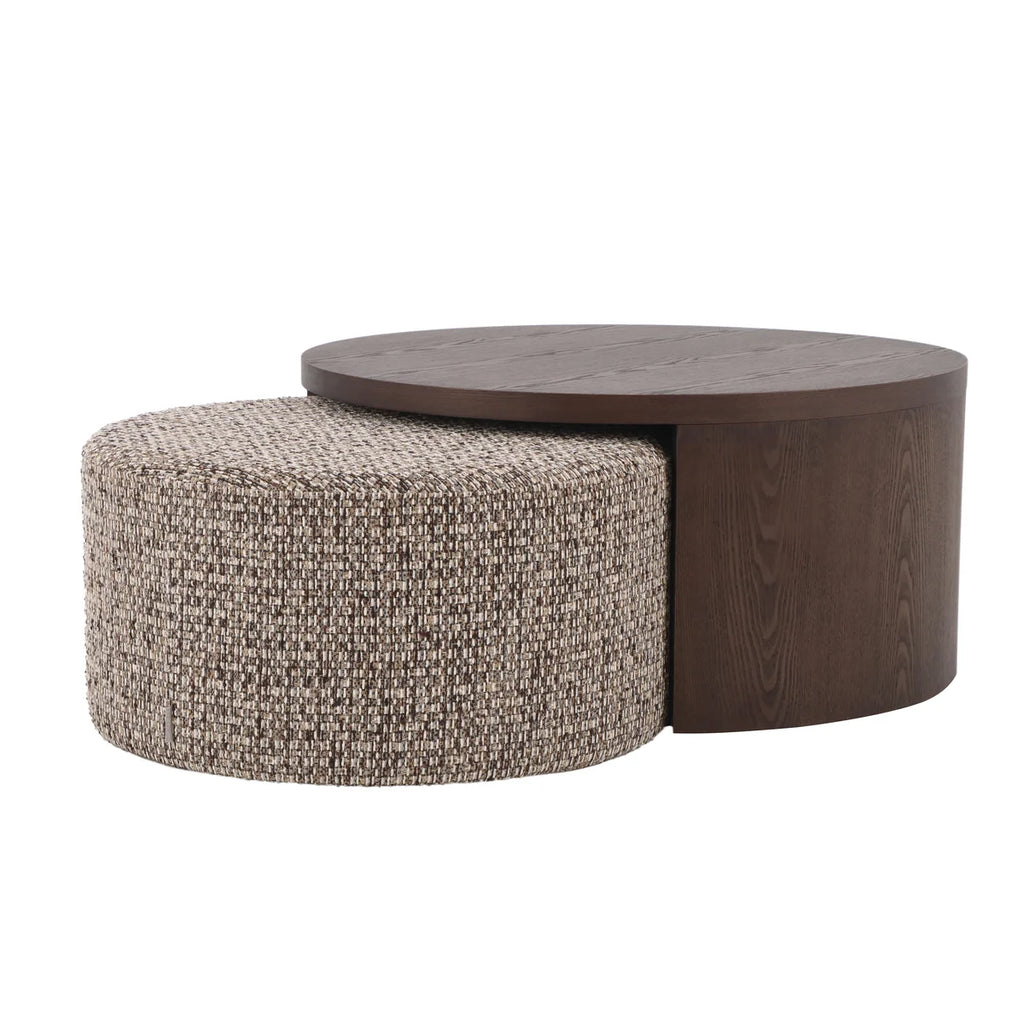 Colmore Adelaide Round Coffee Table – 91x44cm in Cappuccino