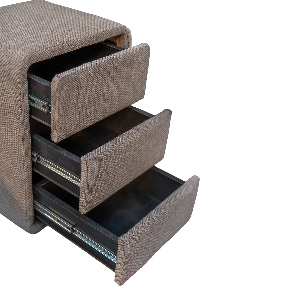 Colmore Bedside Table Madeira – 63x44x43cm in Soft Dusty Taupe