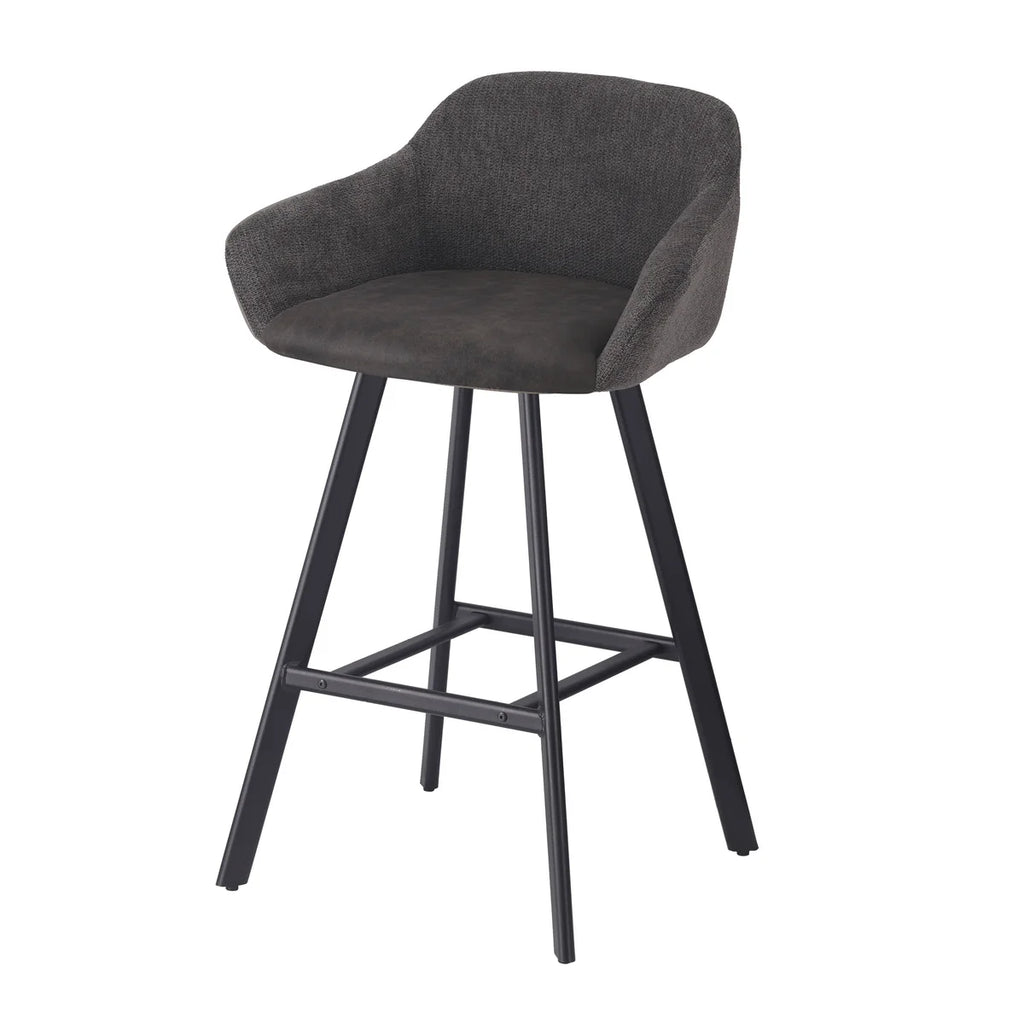 Colmore Bar Chair Ambrose Low Seat (Set of 2) – 60x51x87cm in Granite Anthracite