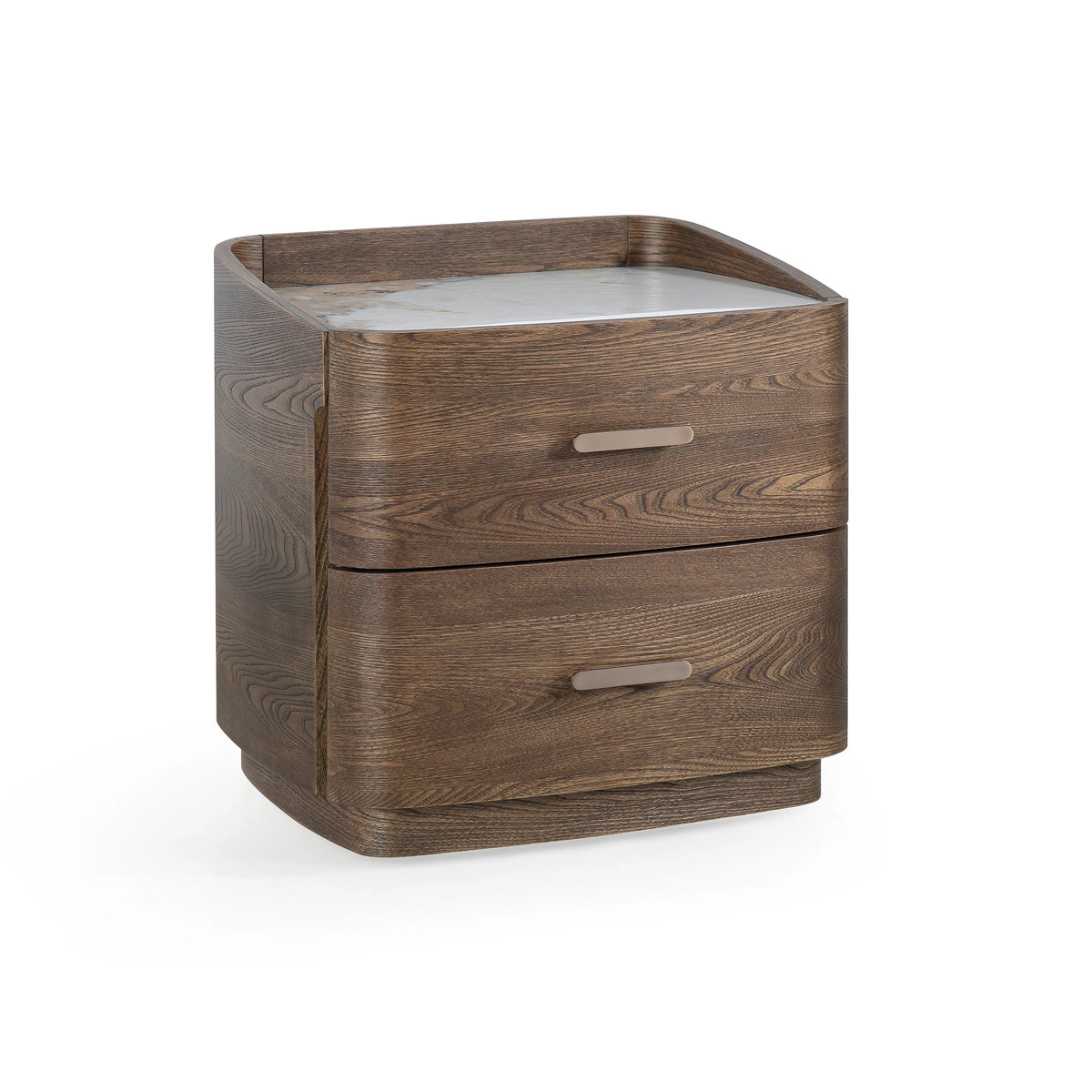 Colmore Bedside Table Tasmania – 55x45x55cm in Acorn with Ceramic Top