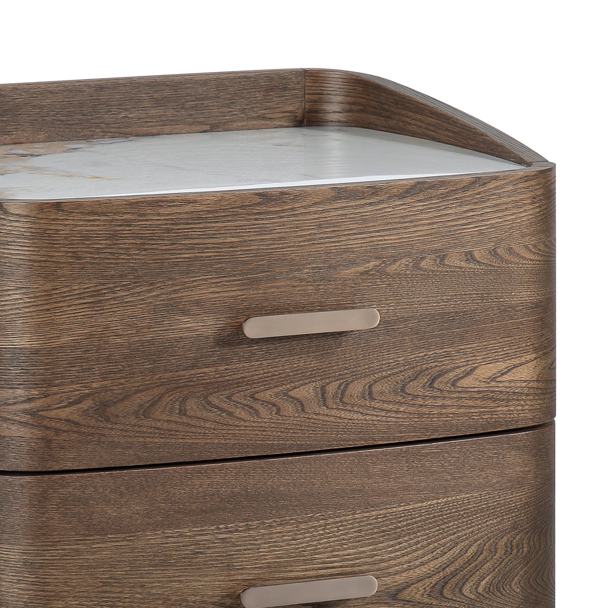 Colmore Bedside Table Tasmania – 55x45x55cm in Acorn with Ceramic Top