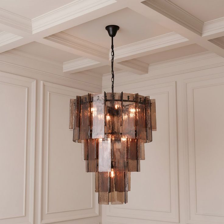 Chandelier COMILLAS Ø88x100cm Smoke
