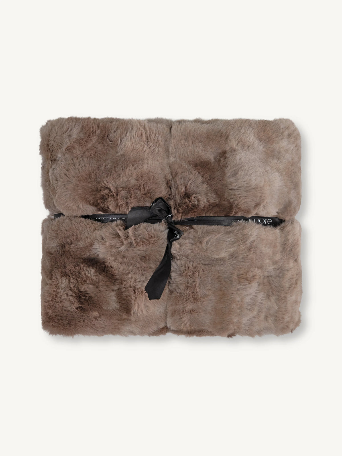 Colmore Faux Fur Plaid Luciana – in  Mocha Macchiato