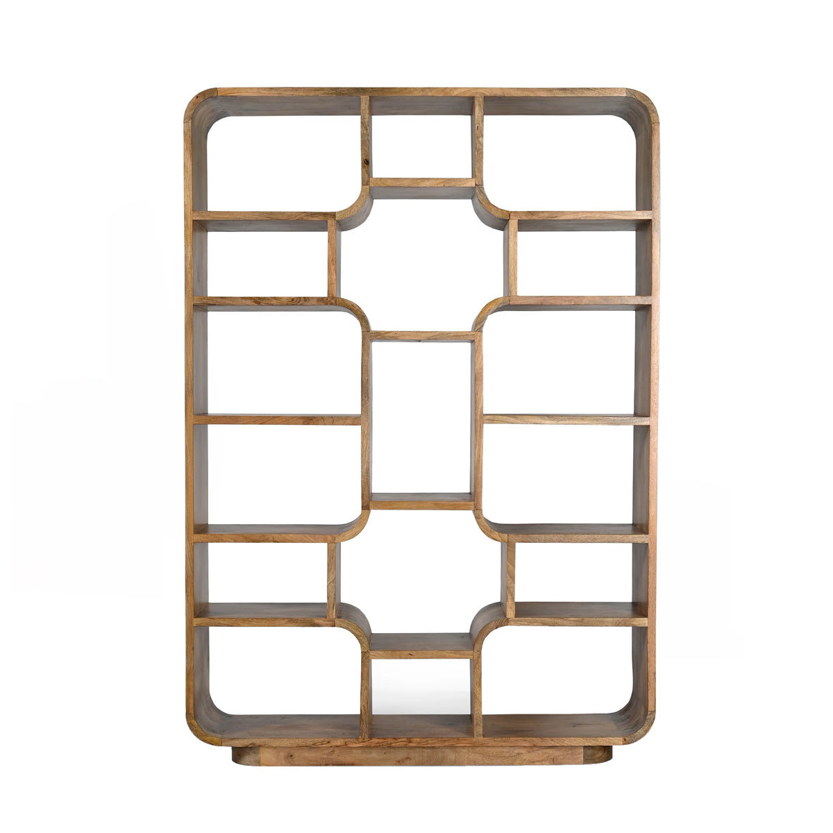 Colmore Shelving Unit Rania – 140x38x200cm in Natural Mango Wood