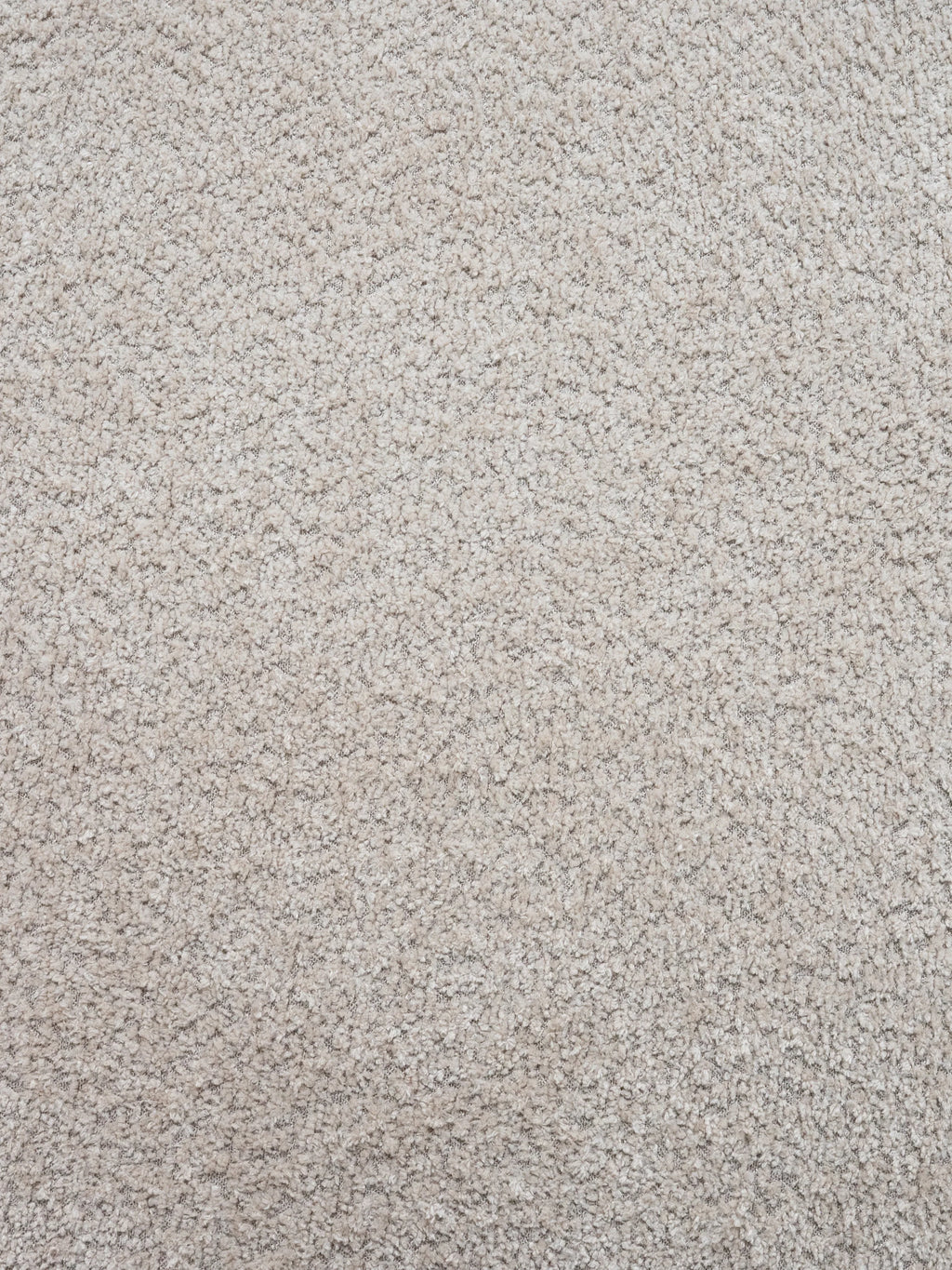 A close-up texture shot of a low-pile carpet or rug in a warm light beige color, showing the dense looped fibers.