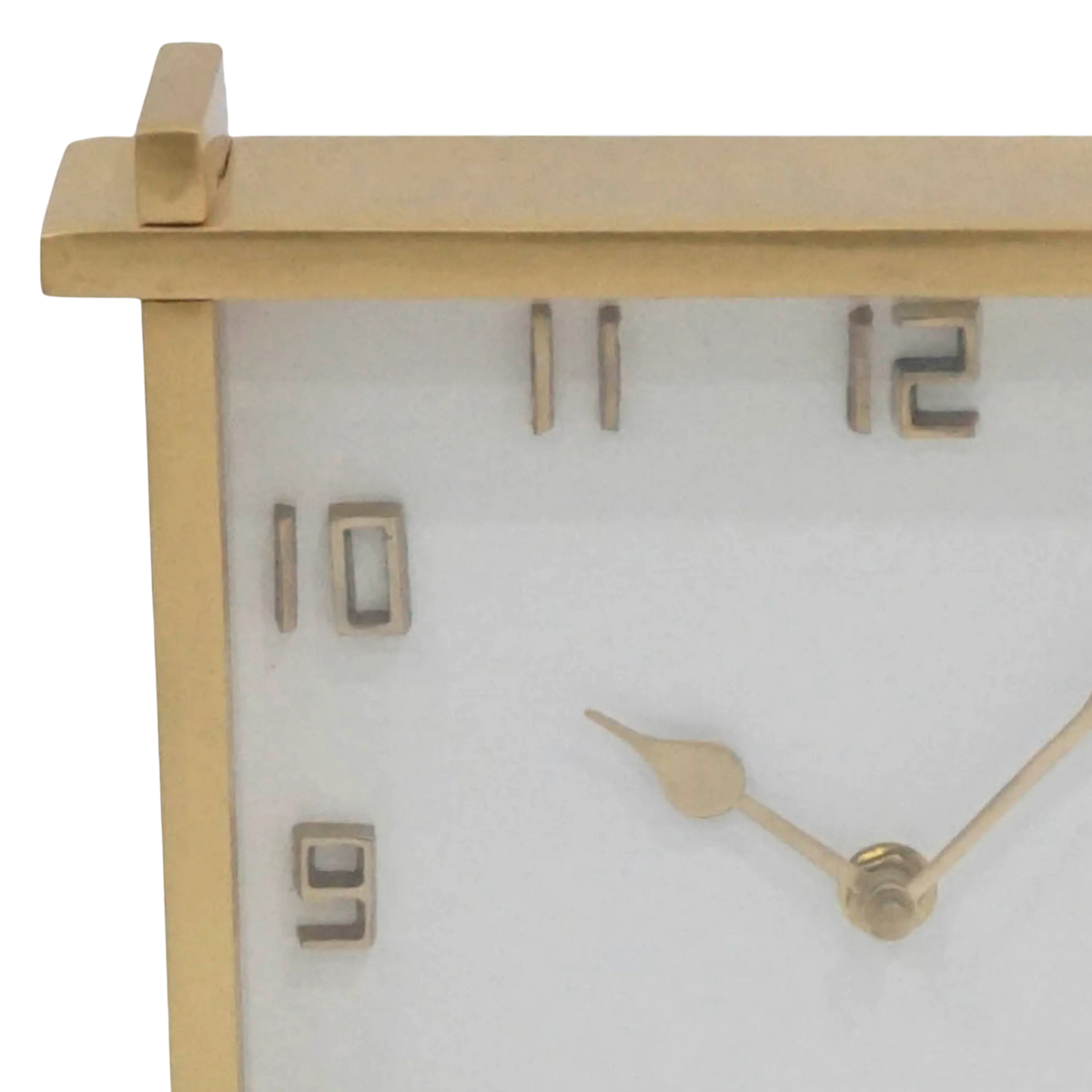 Colmore Table Clock – 37x7x37cm in Antique Brass