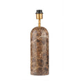 Colmore Table Lamp Wilton – Ø13x46cm in Cafe Brown Marble