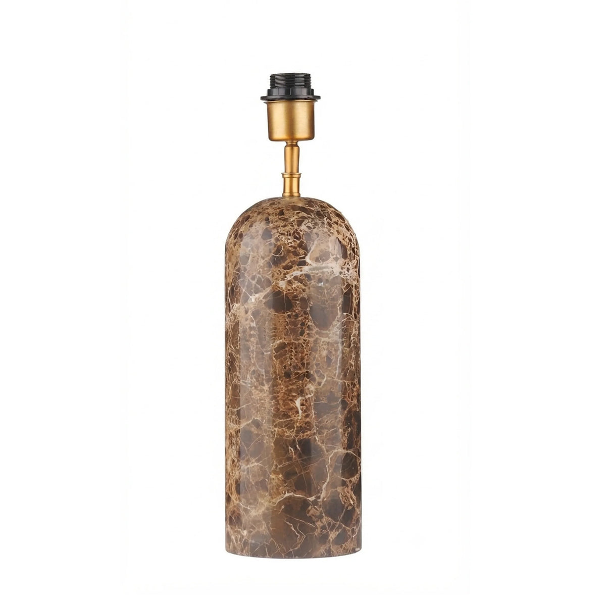 Colmore Table Lamp Wilton – Ø13x46cm in Cafe Brown Marble