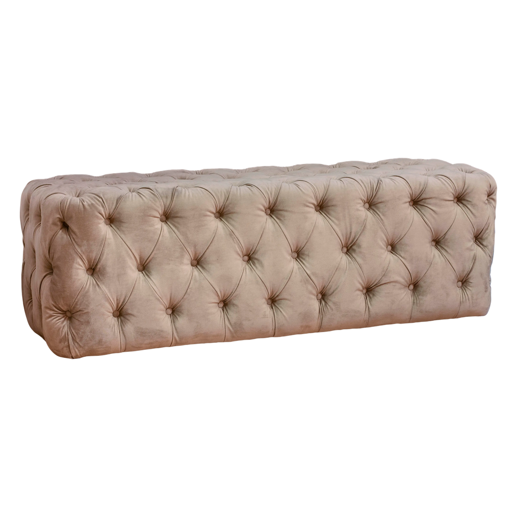 Sara Ottoman – Natural Velvet – 150 x 50 x 50 cm